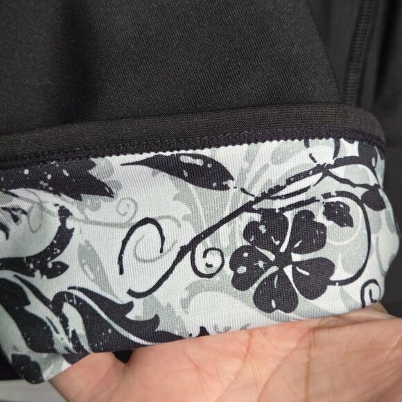 Danskin Now Lot Of 2 Black White Full Zip Mock Neck Track Jacket Size L - Picture 6 of 15